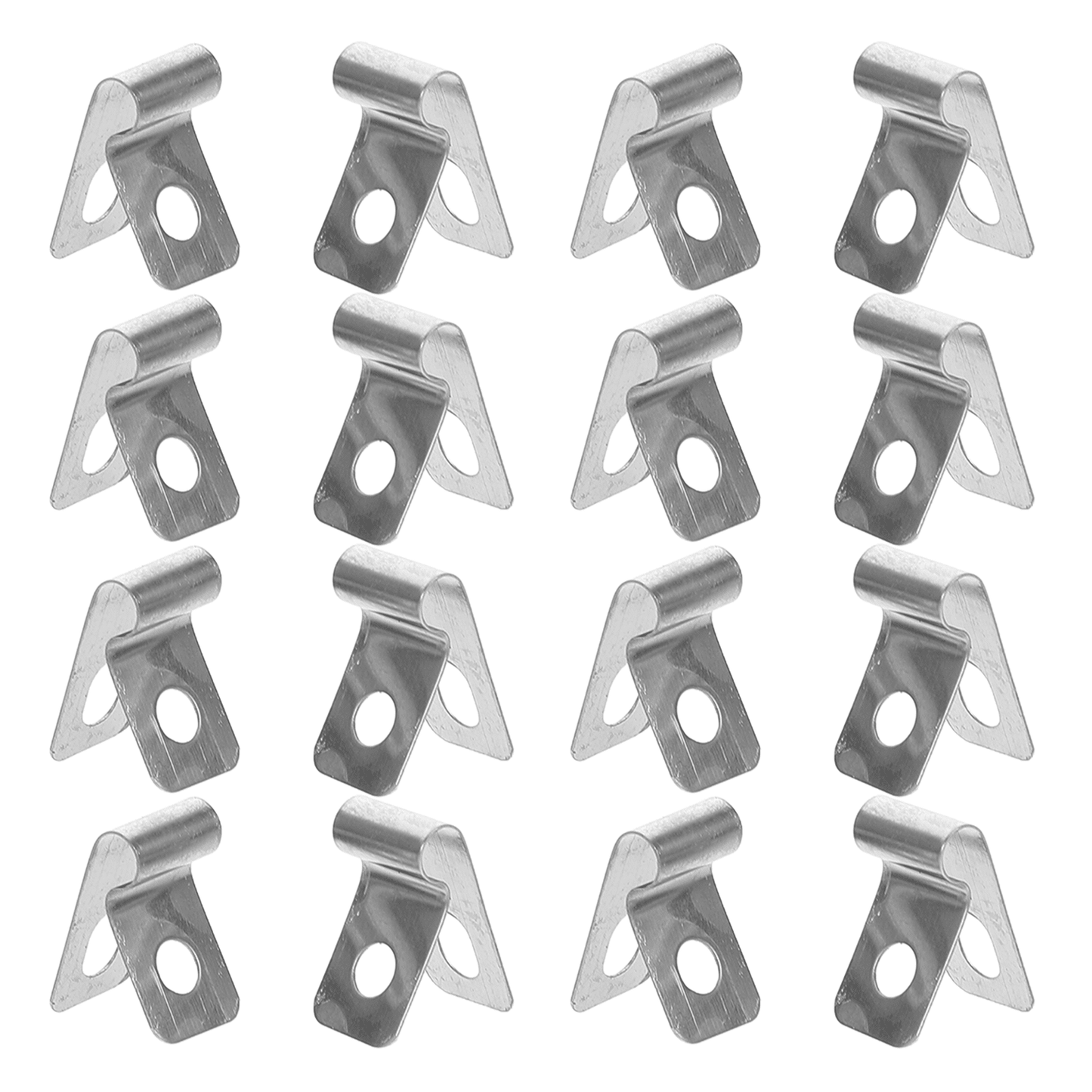 HOOWIFFY 100Pcs Stainless Steel Metal Wire Fence Clips for Quick and Easy Installation Fixing Accessories