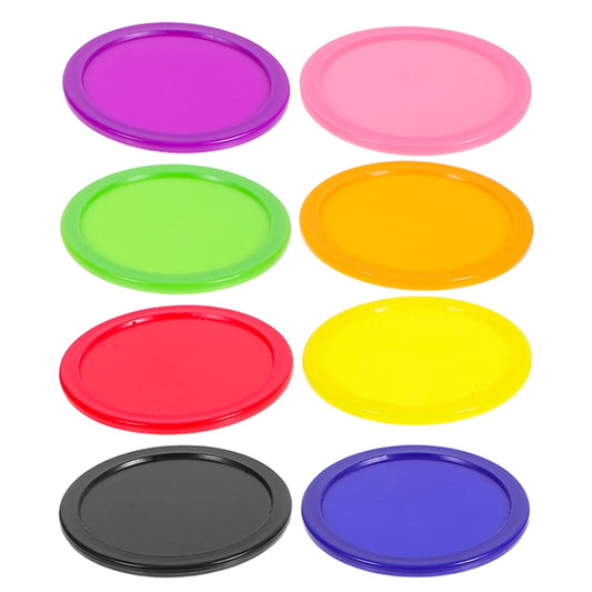 HOOWIFFY Plastic Air Hockey Pucks for Tournament Play, Multi-