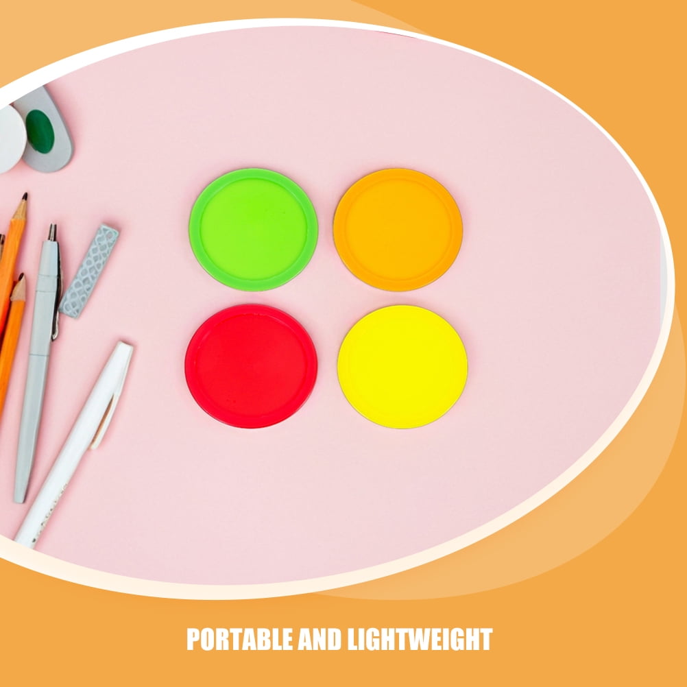 HOOWIFFY Plastic Air Hockey Pucks for Tournament Play, Multi-