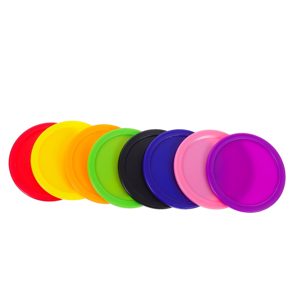 HOOWIFFY Plastic Air Hockey Pucks for Tournament Play, Multi-