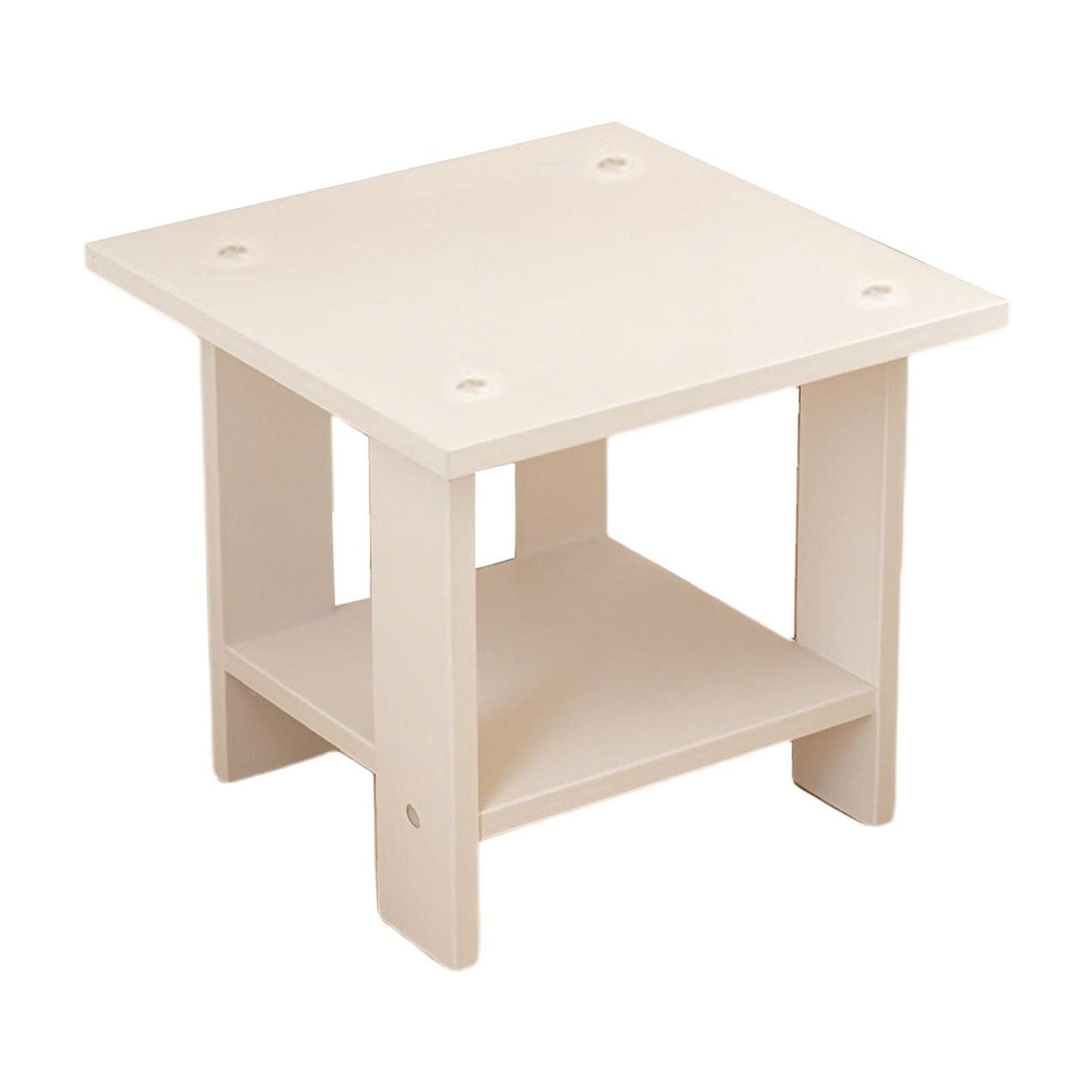 Kdkad Compact Multi-Functional Side Table, Small Accent End Table for Sofa, Bedside, Living Room & Apartment, Portable Tea Table Nightstand White