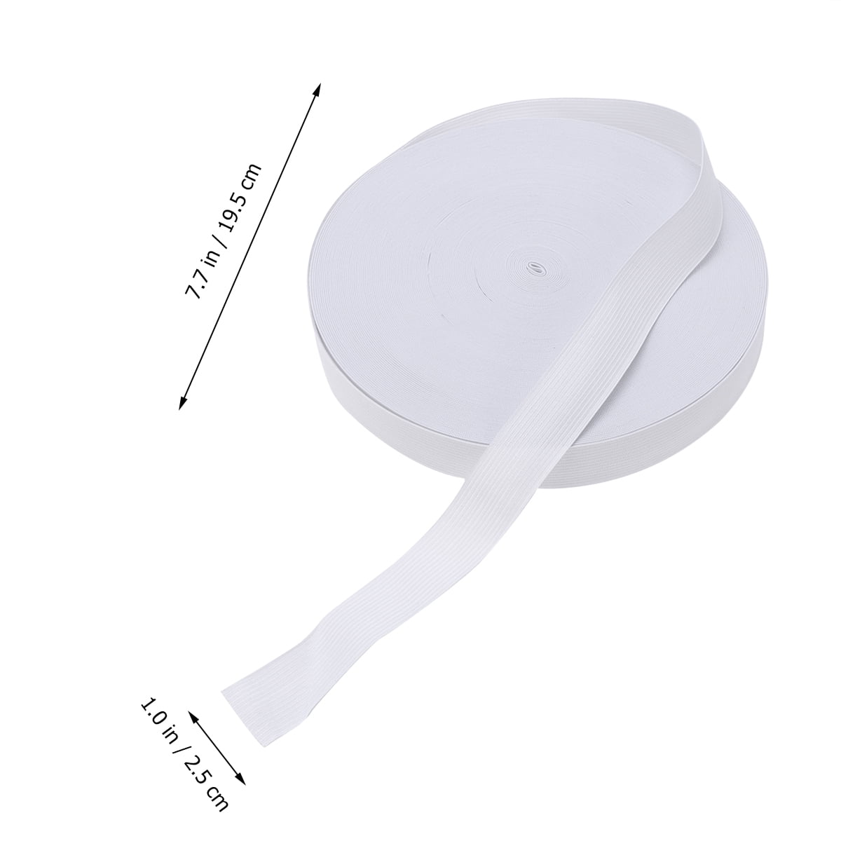 HOOWIFFY White Sewing Basting Tape for Elastic Band, 1 Roll - and Easy to Use Sewing Accessory