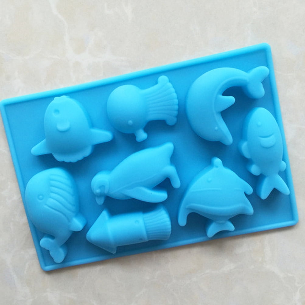 HOOWIFFY Ocean Animal Candy Mold Silicone Mold for Party Baking Chocolate Jelly 1 Piece