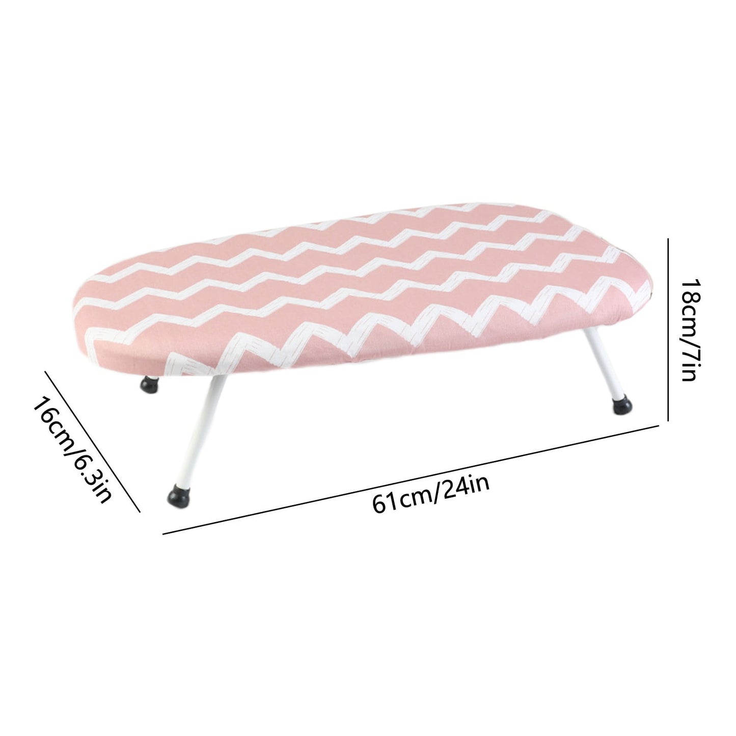 Kdkad Desktop Ironing Board, Small Folding Tabletop Iron Board with Heat-Resistant Cover, Portable for Dorm, Travel & Small Spaces, Mini Ironing Mat D