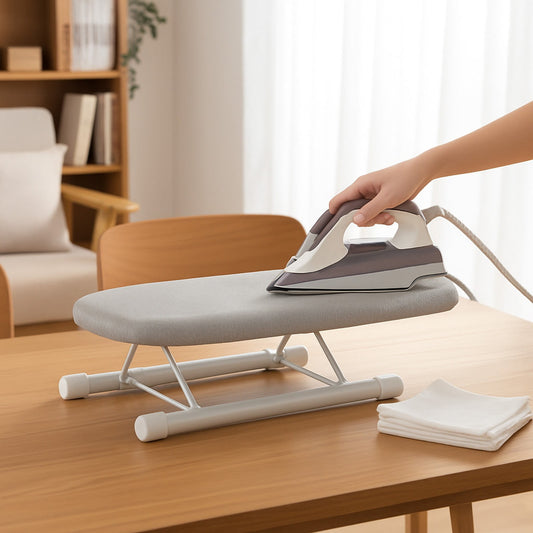Kdkad Desktop Ironing Board, Small Folding Tabletop Iron Board with Heat-Resistant Cover, Portable for Dorm, Travel & Small Spaces, Mini Ironing Mat G