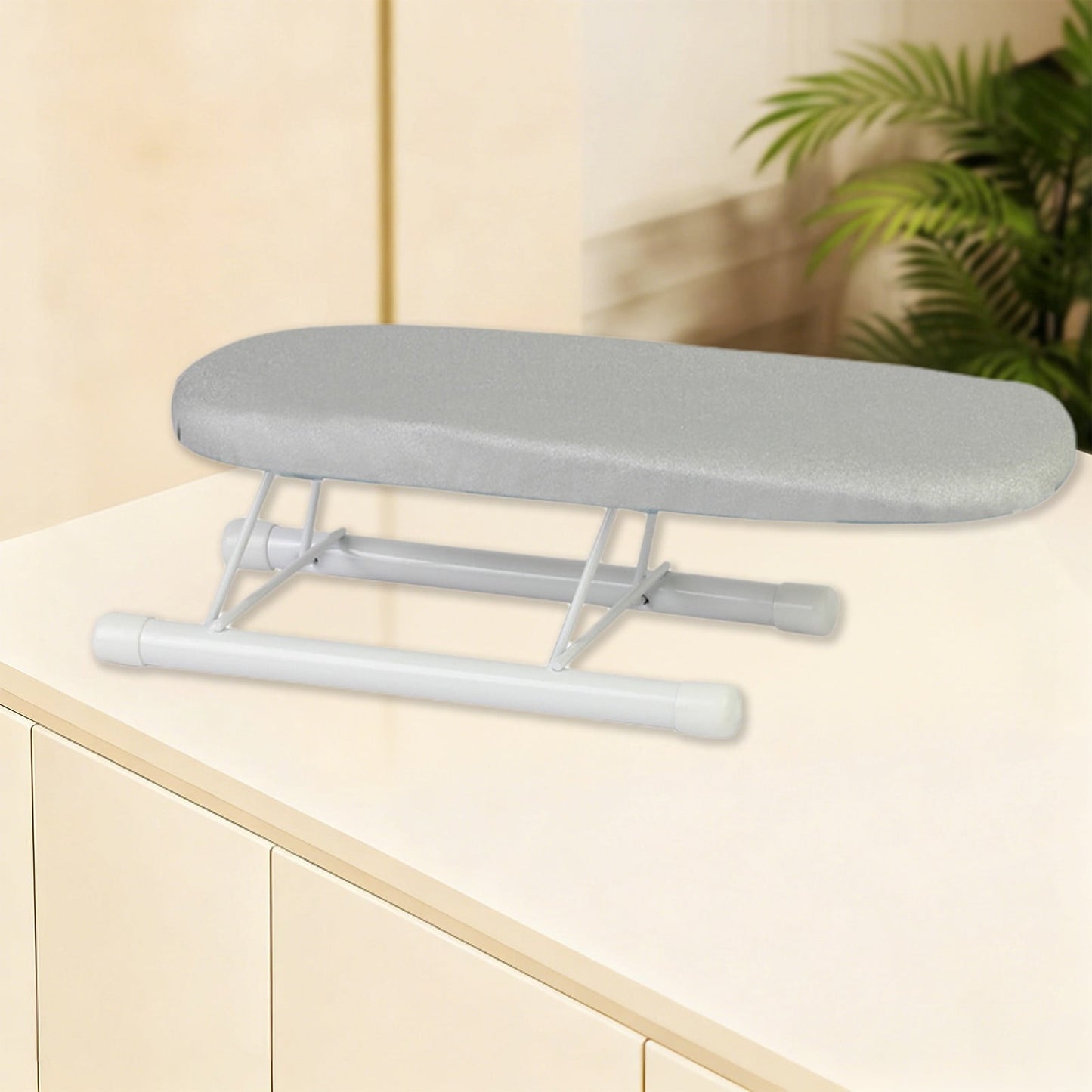 Kdkad Desktop Ironing Board, Small Folding Tabletop Iron Board with Heat-Resistant Cover, Portable for Dorm, Travel & Small Spaces, Mini Ironing Mat G