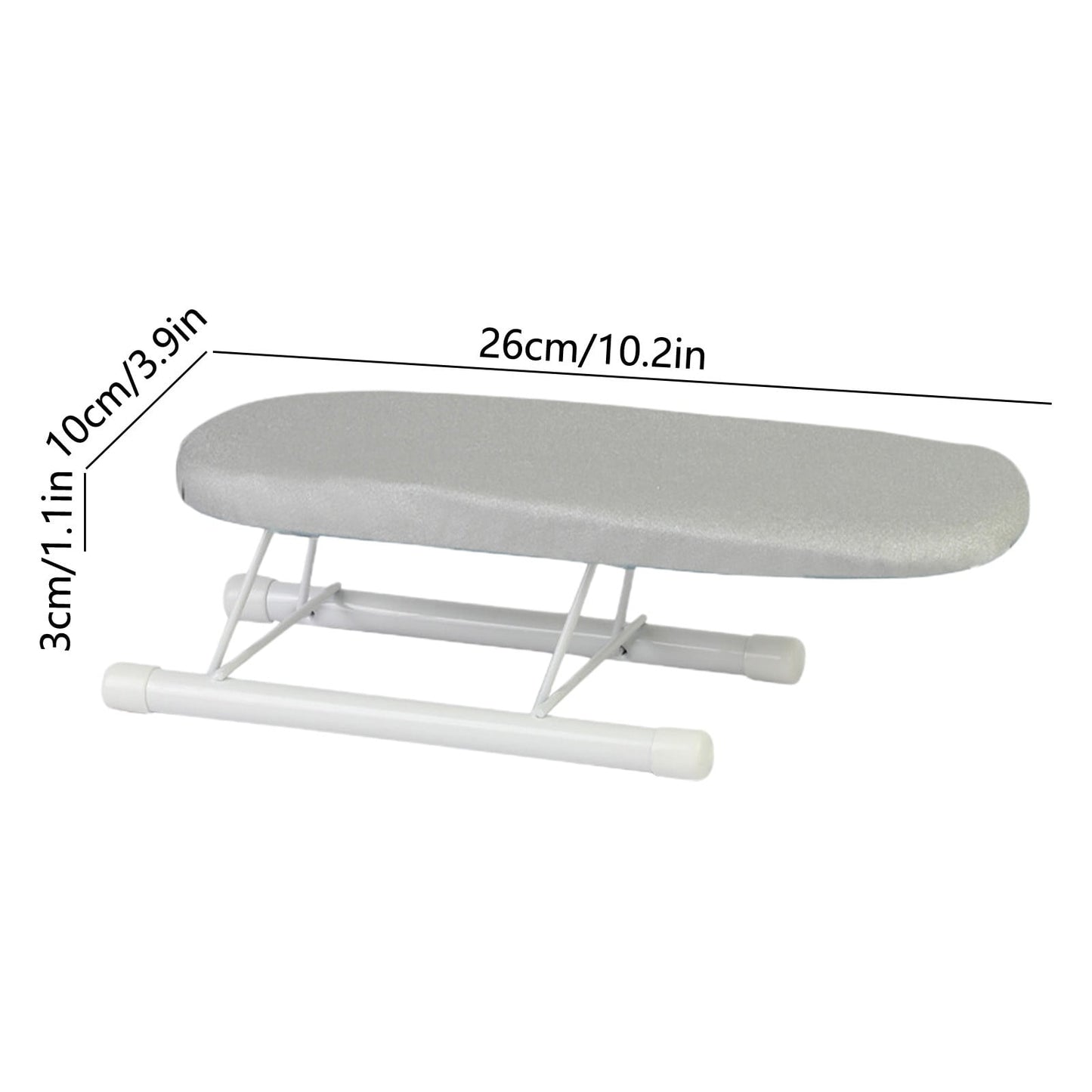 Kdkad Desktop Ironing Board, Small Folding Tabletop Iron Board with Heat-Resistant Cover, Portable for Dorm, Travel & Small Spaces, Mini Ironing Mat G
