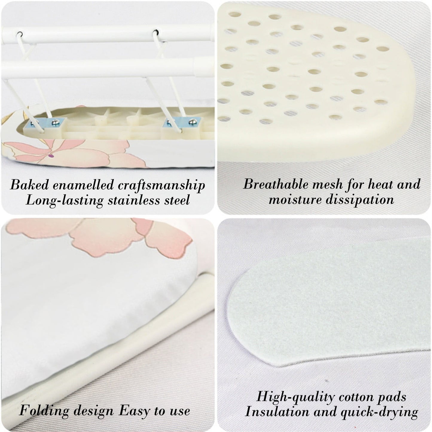Kdkad Desktop Ironing Board, Small Folding Tabletop Iron Board with Heat-Resistant Cover, Portable for Dorm, Travel & Small Spaces, Mini Ironing Mat H