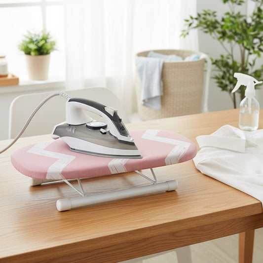 Kdkad Desktop Ironing Board, Small Folding Tabletop Iron Board with Heat-Resistant Cover, Portable for Dorm, Travel & Small Spaces, Mini Ironing Mat I