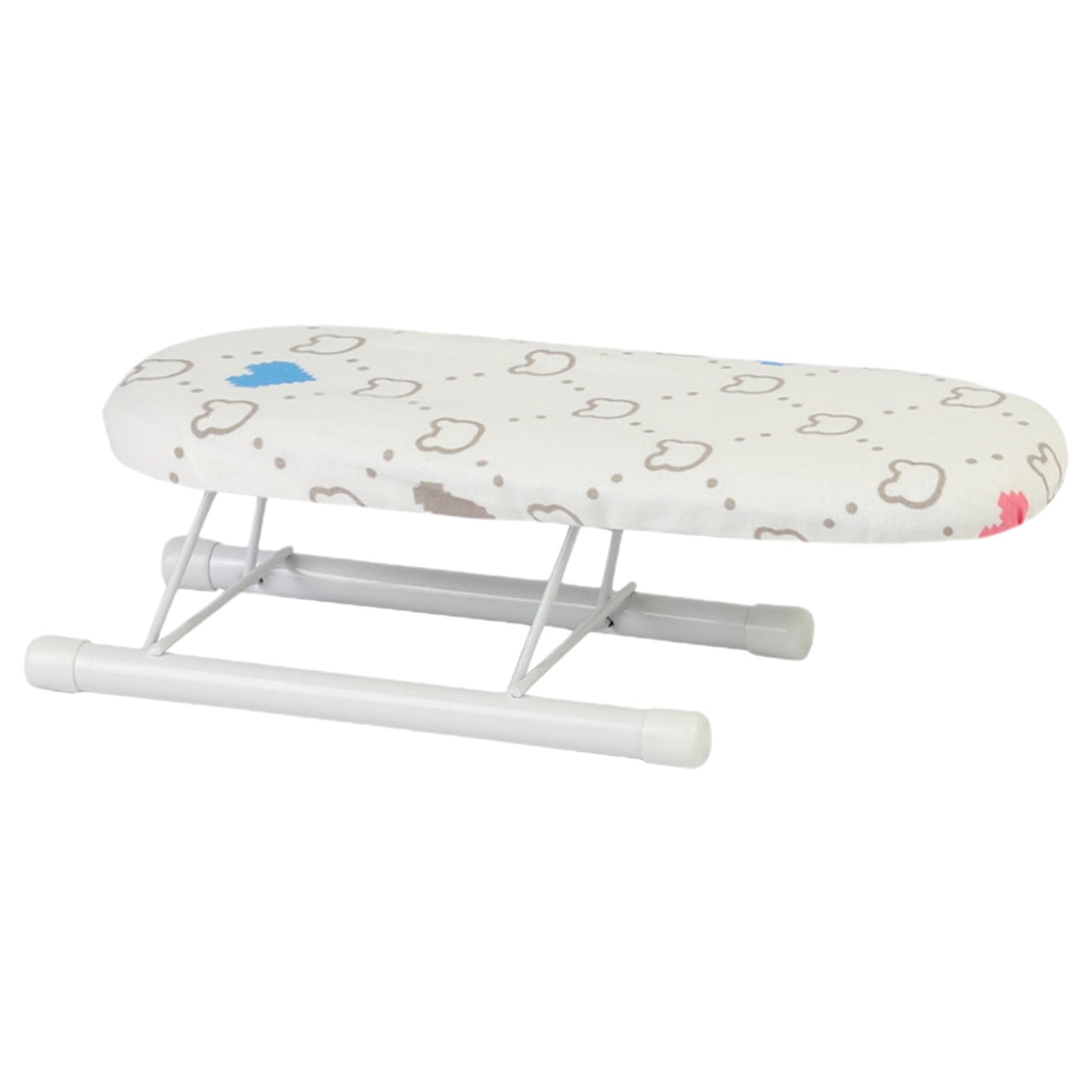 Kdkad Desktop Ironing Board, Small Folding Tabletop Iron Board with Heat-Resistant Cover, Portable for Dorm, Travel & Small Spaces, Mini Ironing Mat J