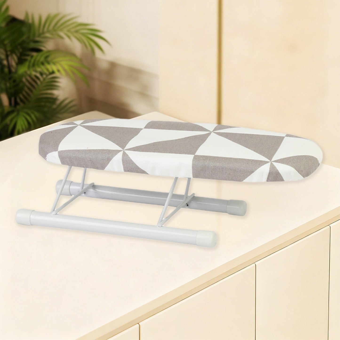 Kdkad Desktop Ironing Board, Small Folding Tabletop Iron Board with Heat-Resistant Cover, Portable for Dorm, Travel & Small Spaces, Mini Ironing Mat K