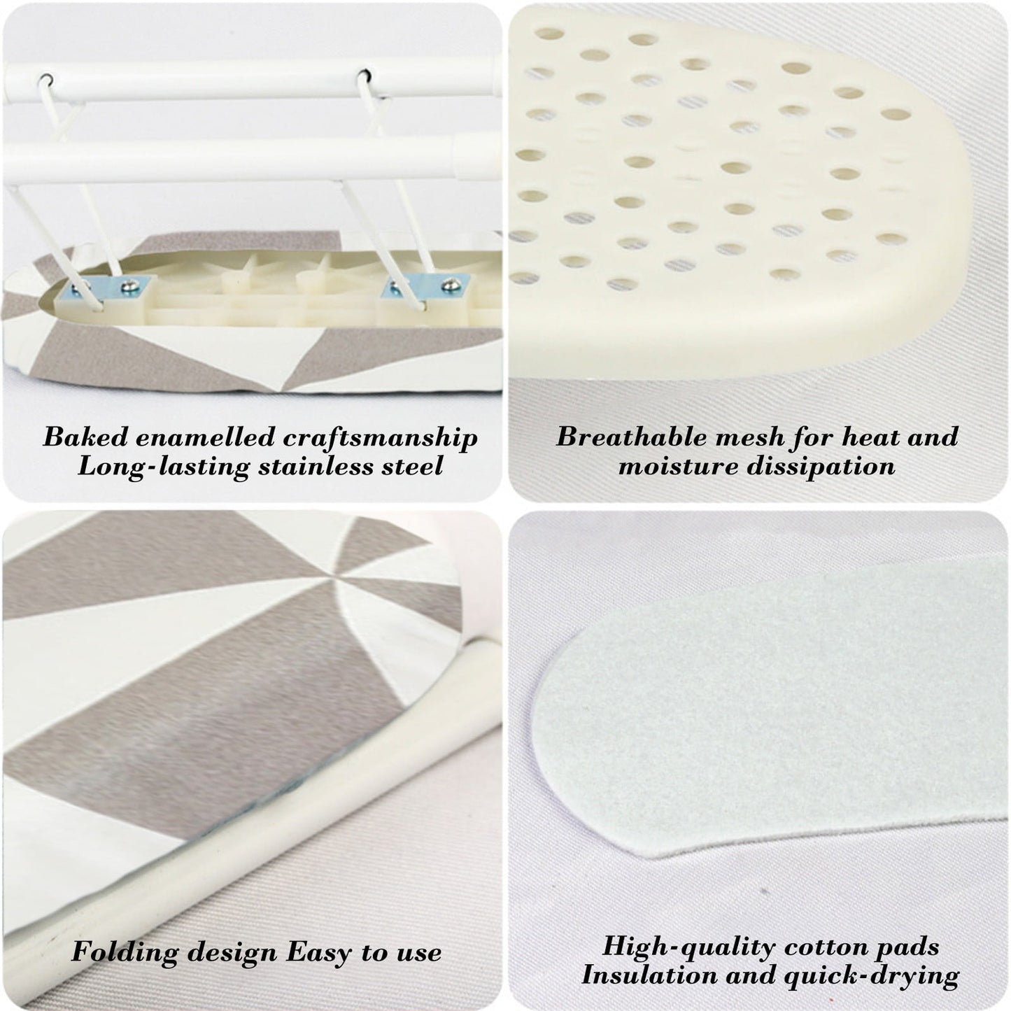 Kdkad Desktop Ironing Board, Small Folding Tabletop Iron Board with Heat-Resistant Cover, Portable for Dorm, Travel & Small Spaces, Mini Ironing Mat K