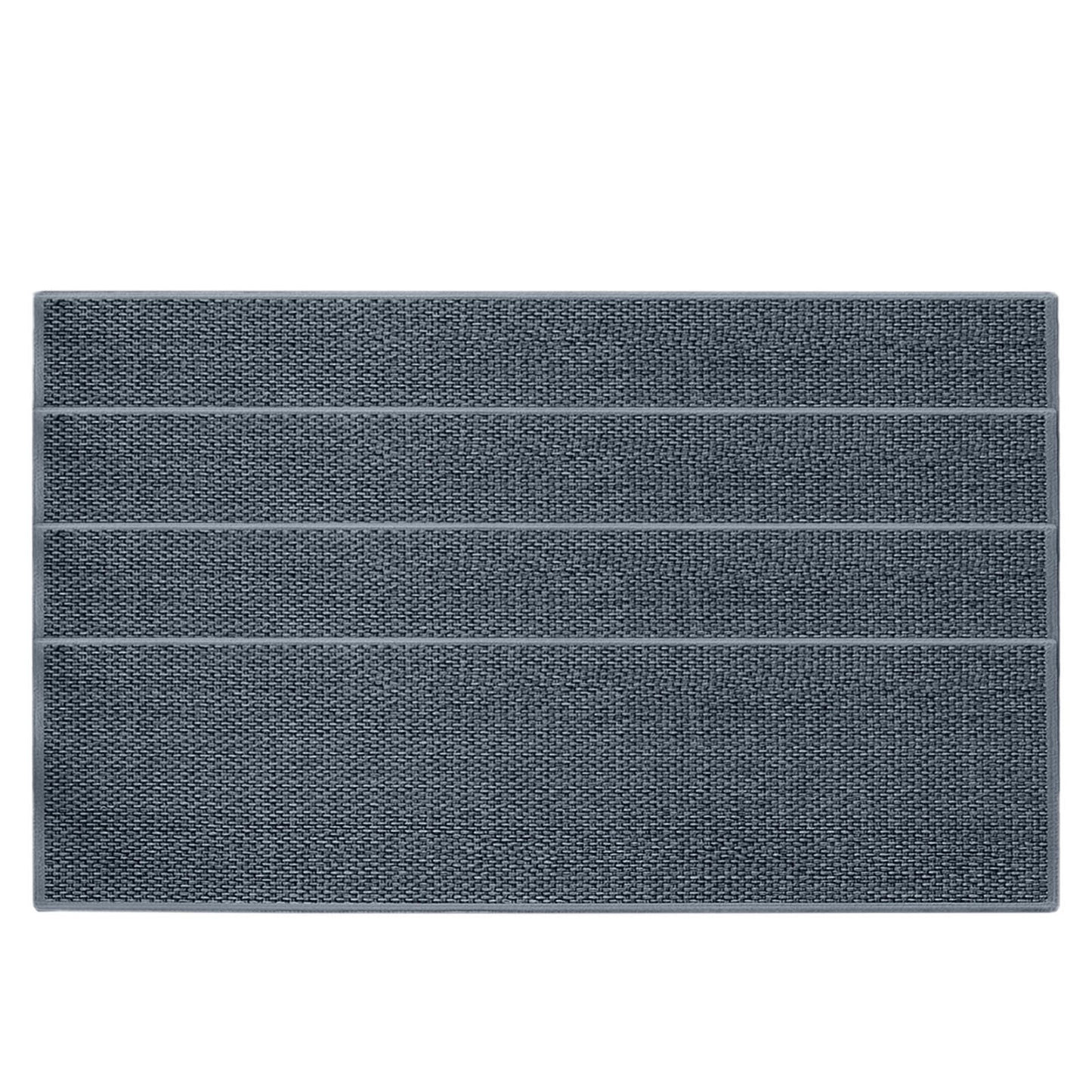Chmadoxn 4-Piece Non-Slip Stair Treads, Self-Adhesive Striped Carpet Mats, Absorbent & Quiet Step Pads, Can Be Cut to Fit, Washable for Indoor Staircase Safety\u200b\u200b Gray 1