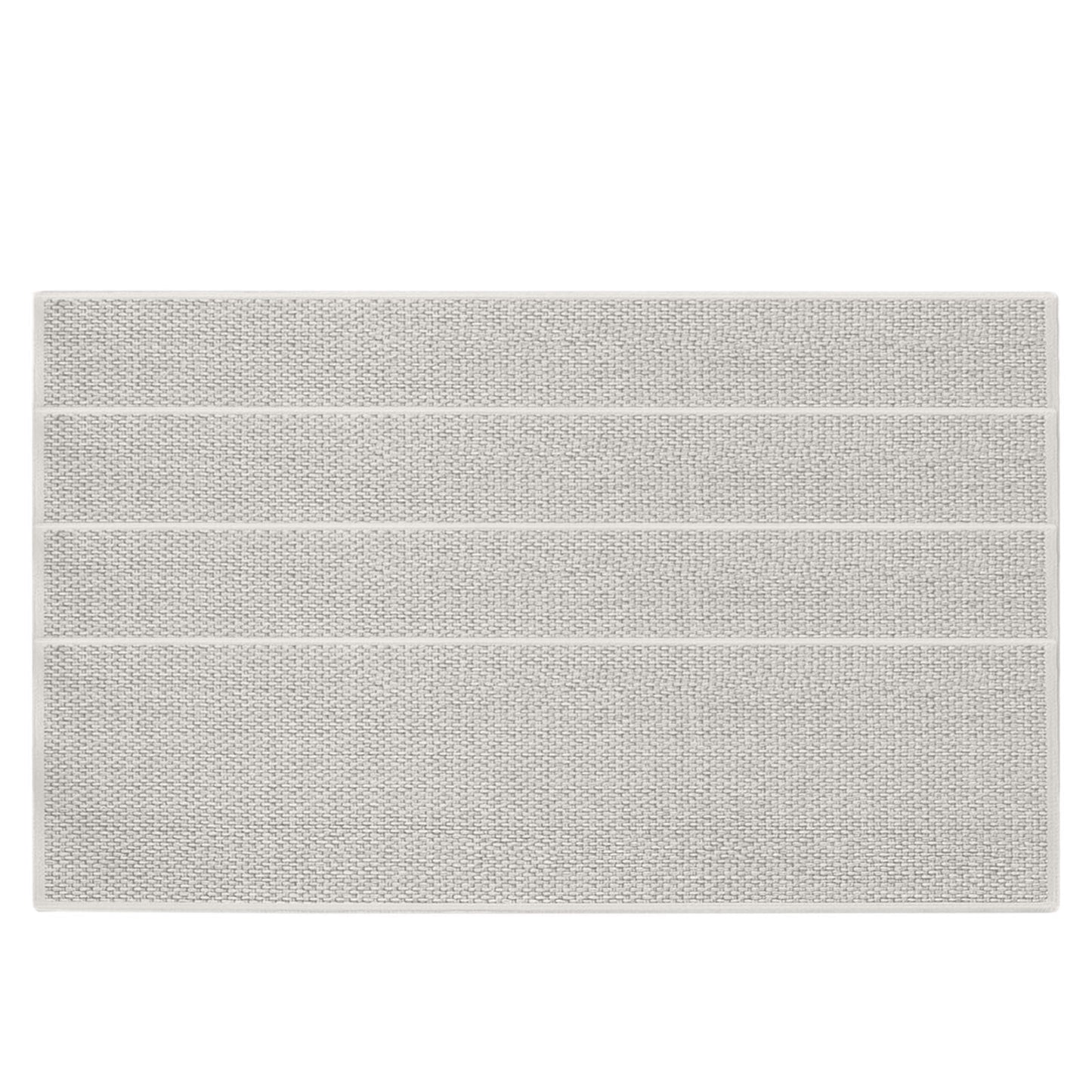 Chmadoxn 4-Piece Non-Slip Stair Treads, Self-Adhesive Striped Carpet Mats, Absorbent & Quiet Step Pads, Can Be Cut to Fit, Washable for Indoor Staircase Safety\u200b\u200b White 1