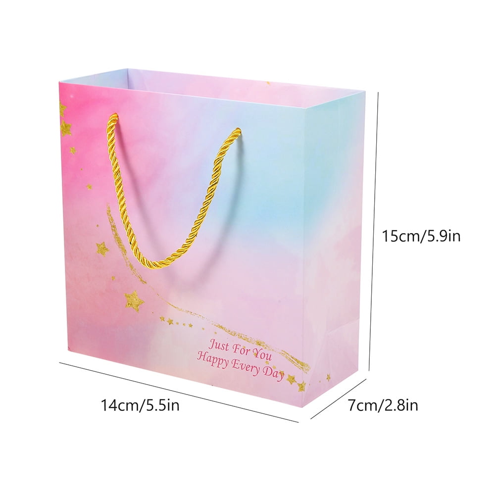 HOOWIFFY Elegant Pink Wedding Goodies Bags for Various Occasions 12Pcs