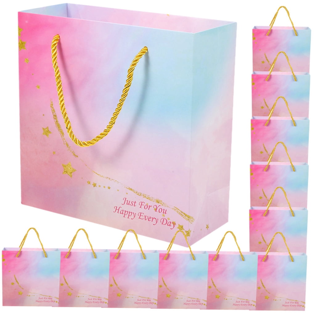 HOOWIFFY Elegant Pink Wedding Goodies Bags for Various Occasions 12Pcs