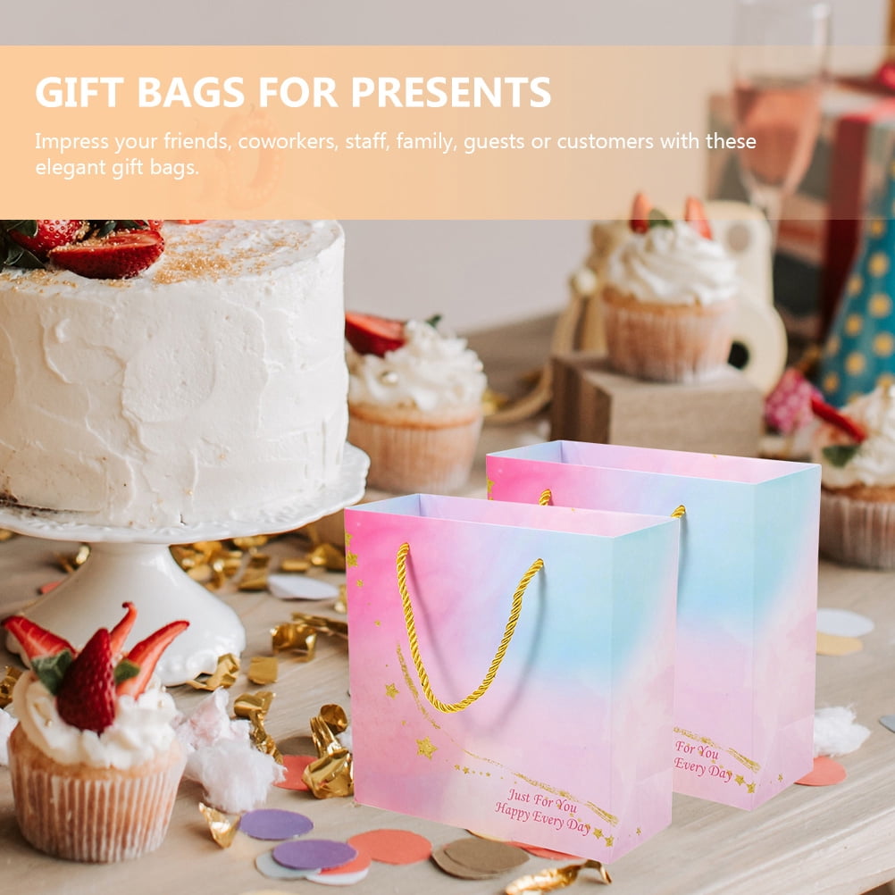 HOOWIFFY Elegant Pink Wedding Goodies Bags for Various Occasions 12Pcs