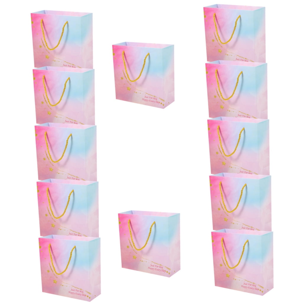 HOOWIFFY Elegant Pink Wedding Goodies Bags for Various Occasions 12Pcs