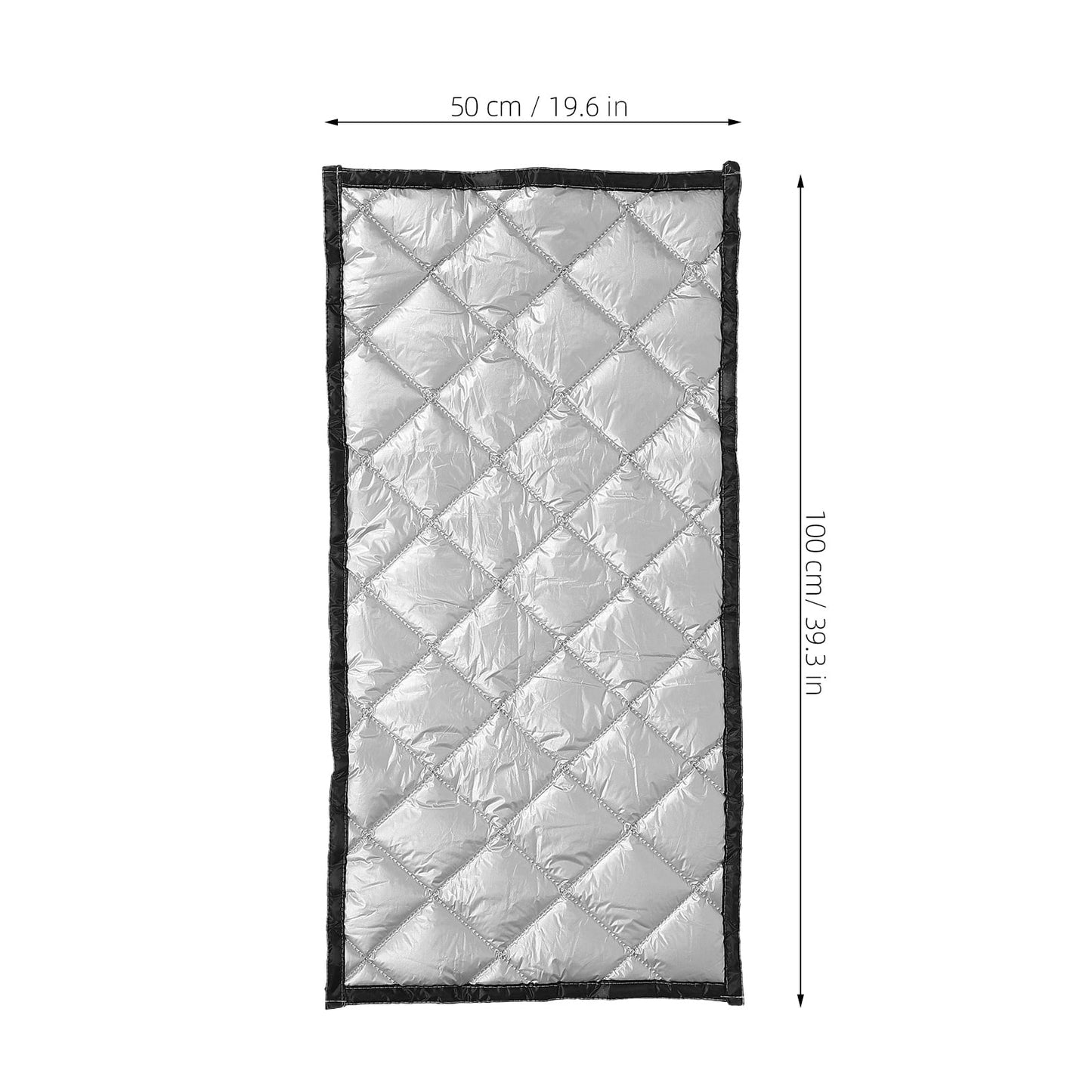 HOOWIFFY Thermal Insulated Soundproof Curtains Silver Oxford Cloth Noise Cancelling for Home Theater 1Pack