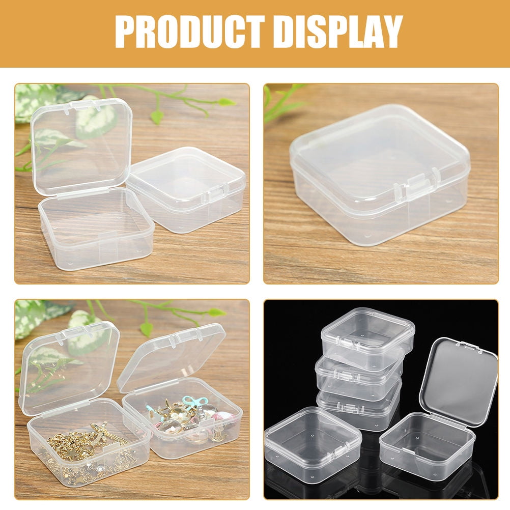 HOOWIFFY 55Pcs Small Storage Box Plastic Containers with Lids