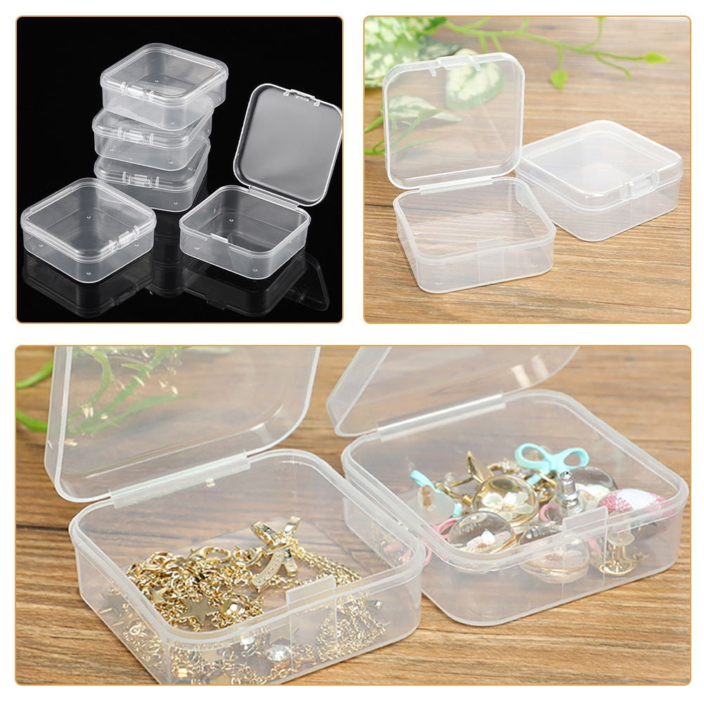 HOOWIFFY 55Pcs Small Storage Box Plastic Containers with Lids