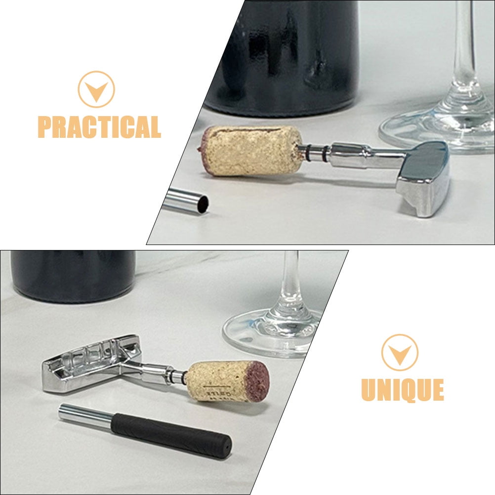 HOOWIFFY Multifunctional Bar Bottle Opener Crafted from Zinc Alloy for Wine and Soda Bottles
