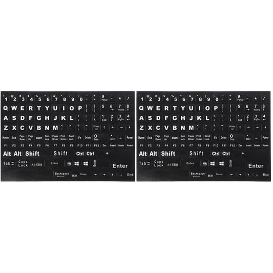 HOOWIFFY Hoowiffy Black Keyboard Stickers for Home Perfect Fit Easy Apply