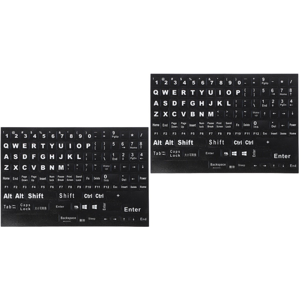 HOOWIFFY Hoowiffy Black Keyboard Stickers for Home Perfect Fit Easy Apply