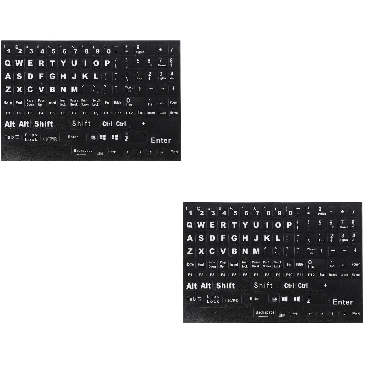 HOOWIFFY Hoowiffy Black Keyboard Stickers for Home Perfect Fit Easy Apply