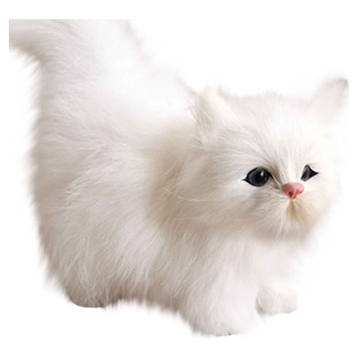 Christmas Gifts for Kids, Chmadoxn Plush Toys Stuffed Animal Cat Doll 18Cm Simulation Cat Toys Plush Toy Simulation Animal Models Children's Gifts One Size C