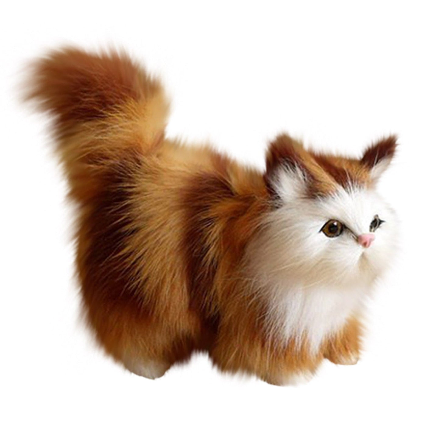 Christmas Gifts for Kids, Chmadoxn Plush Toys Stuffed Animal Cat Doll 18Cm Simulation Cat Toys Plush Toy Simulation Animal Models Children's Gifts C