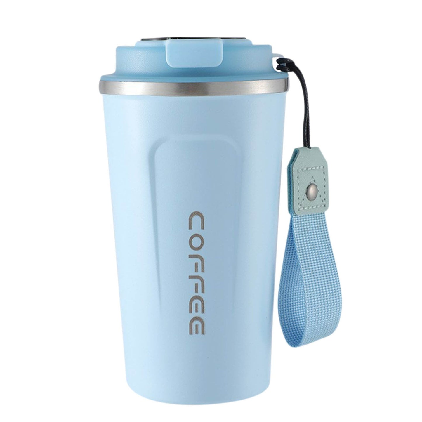 Chmadoxn Stainless Steel Vacuum Insulated - Coffee Travel Mug Spill Proof with Lid - Coffee Cups for Keep Hot/Ice Coffee,Tea and Beer Blue