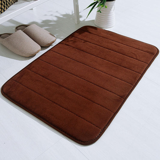 Lksixu Water Absorbent Shower Mat, Thick Bath Rugs for Bathroom Non Slip Ultra Soft Bathroom Rugs for Bathroom Floor & Tub(17 X 24in) 17" x 24" Coffee
