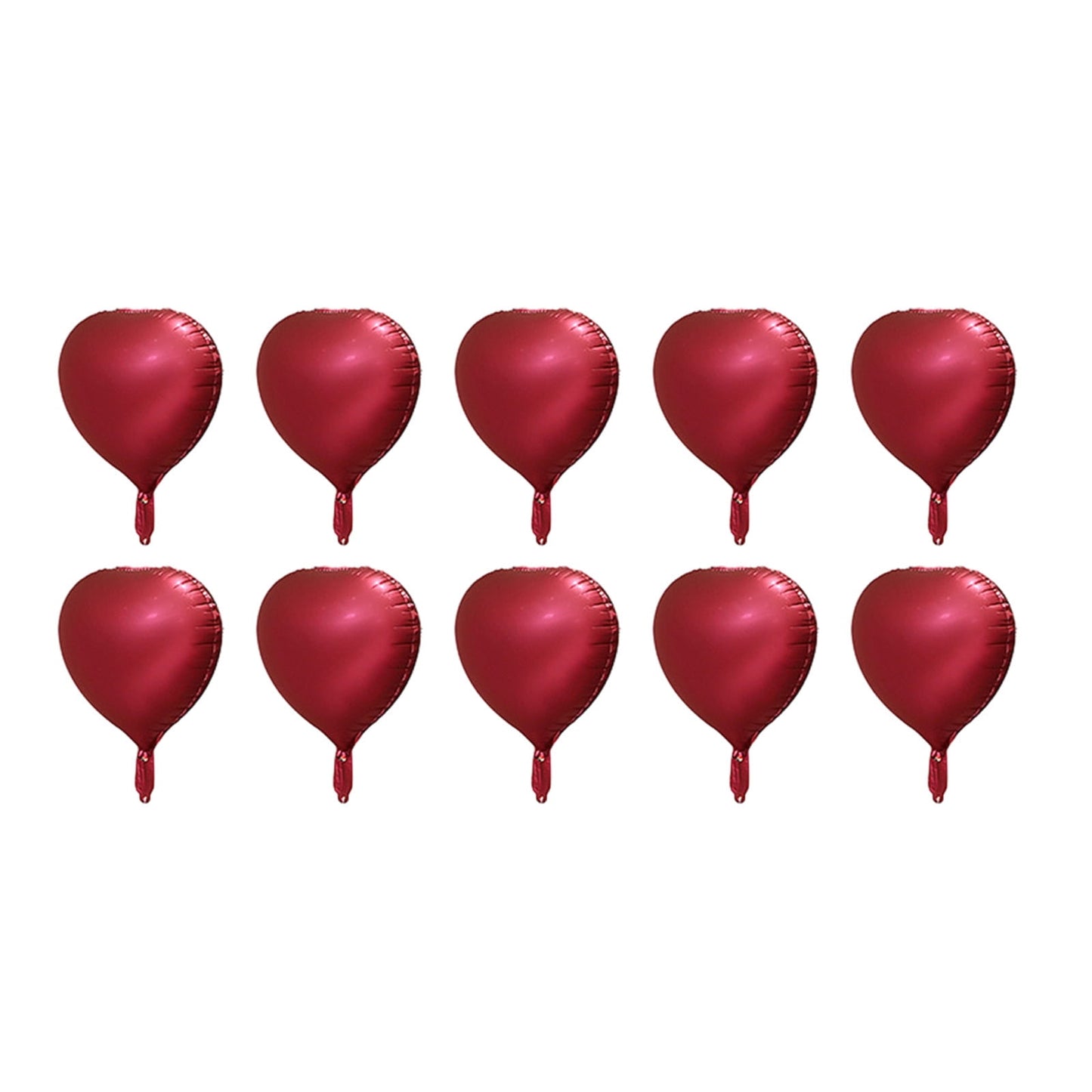 Lksixu 10pcs Heart Foil Balloons - 18inch Heart Shape Mylar Balloons For Romantic Love Valentine Is Day Wedding Birthay Party Decorations Valentines Day Decor 17.32" Red