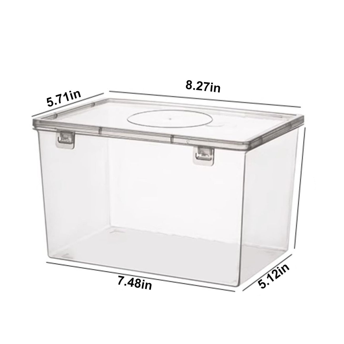 Lksixu Storage Bins with Lids Airtight Bread Storage Containers Bread Bin Plastic Reusable Loaf Cake Clear Bread Dispenser Fresh Bread Organizer Bin （7.48×5.12 in）