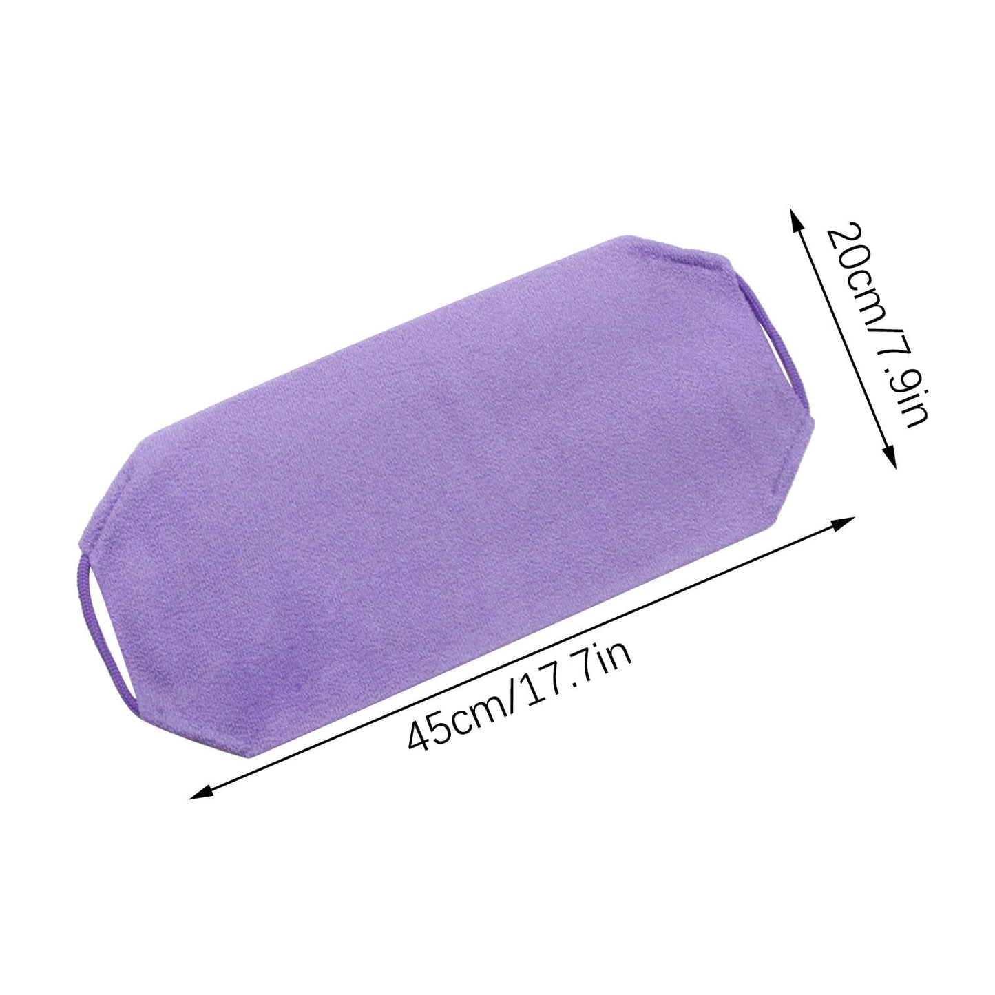 Chmadoxn Back Scrub for Shower Exfoliating Washcloth Back Cloth Body Extended Length Scrub Towel Nylon Exfoliating Stretchable Pull Strap Wash Cloth for Bath Body Scrub Washcloth 17.7×7.9 in Dark Gray