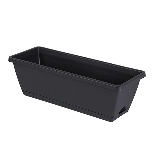 Chmadoxn Plastic Vegetable Containers- Balcony Flower Planter, Suitable for Home Gardening Vegetable Growing Containers 5.91" x 19.69" Black