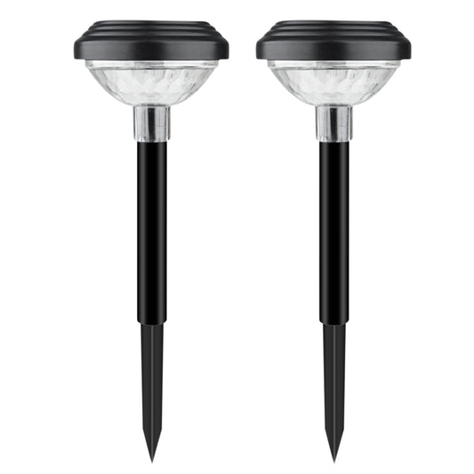Darzheoy Solar Outdoor Lights, Solar Pathway Lights Outdoor, Solar Powered Garden Yard Lights for Walkway Sidewalk Driveway, Maintain 10 Hours of Lighting (2 Pack) 2 Pack Black