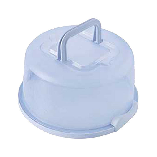 Lksixu Cake Box Round Cake Stand with Lid and Foldable Handle 10 Inch Portable Cake Container Cake Ornaments, Suitable for Storage Birthday Cakes Cupcakes Nuts Fruits 10.14×8.58×4.88in Green