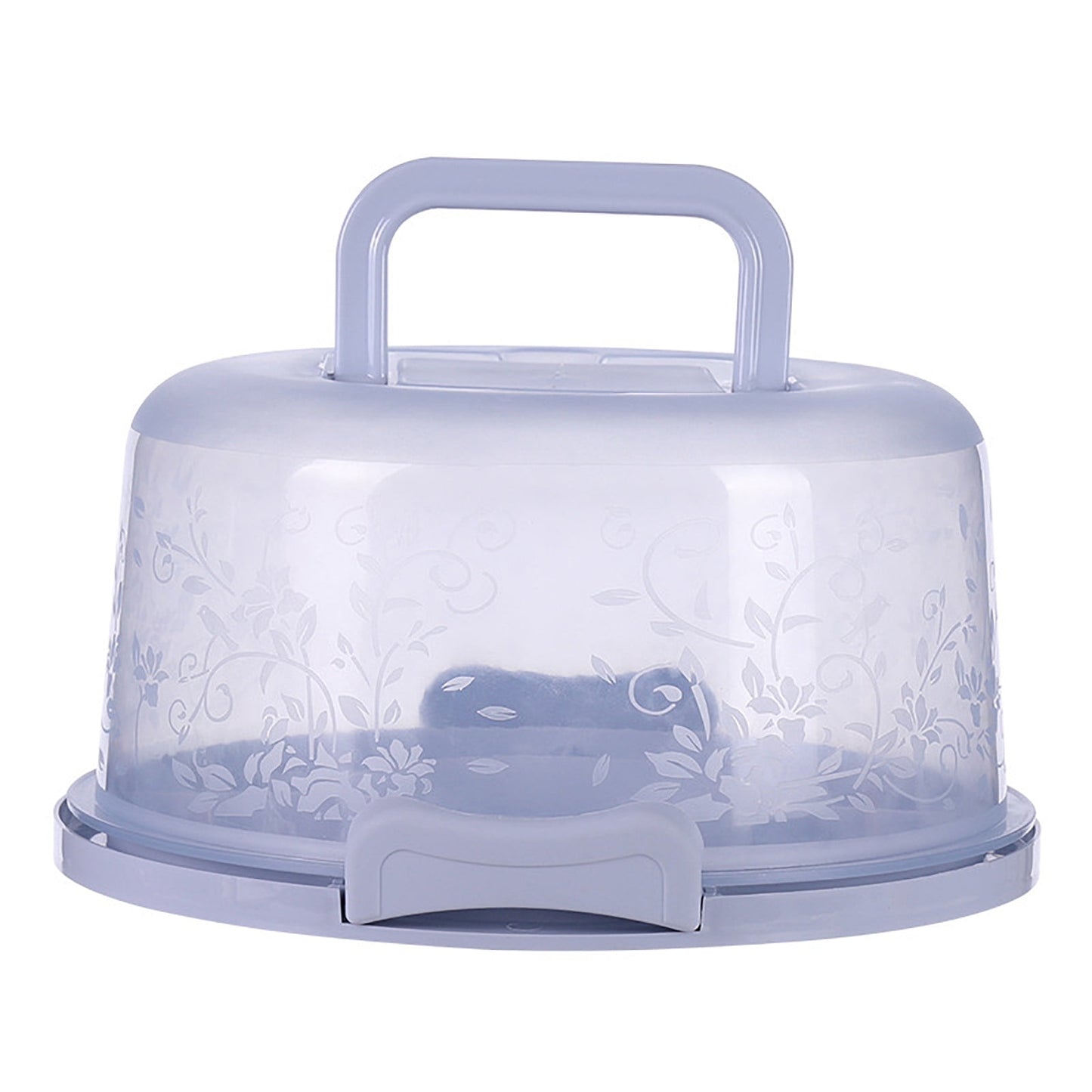 Lksixu Cake Box Round Cake Stand with Lid and Foldable Handle 10 Inch Portable Cake Container Cake Ornaments, Suitable for Storage Birthday Cakes Cupcakes Nuts Fruits 10" pink