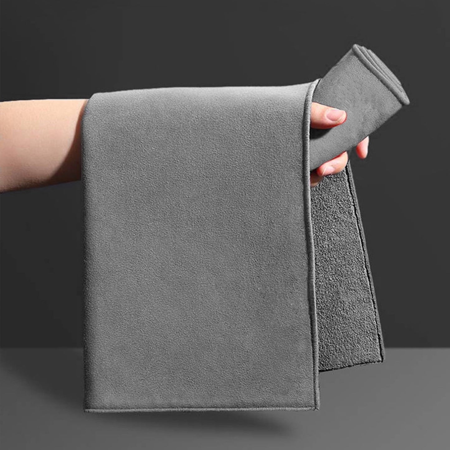 Chmadoxn Screens Cleaning Microfiber Cloth,Streak Free Lint Free Large Rag for TV, Computer, Camera Lenses, Eyeglasses, Phones, Electronics Devices & All Delicate Surface 11.81×11.81 in Gray