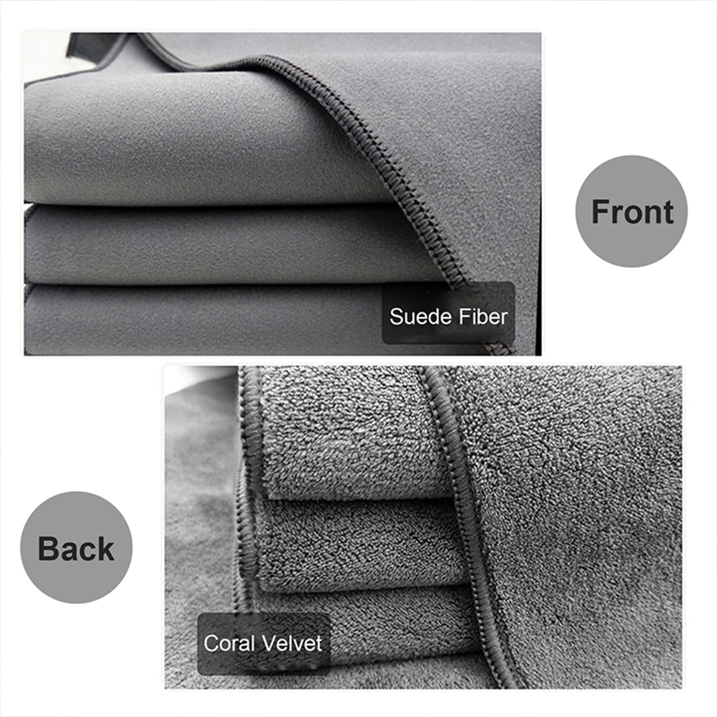 Chmadoxn Screens Cleaning Microfiber Cloth,Streak Free Lint Free Large Rag for TV, Computer, Camera Lenses, Eyeglasses, Phones, Electronics Devices & All Delicate Surface 11.81×23.62 in Gray