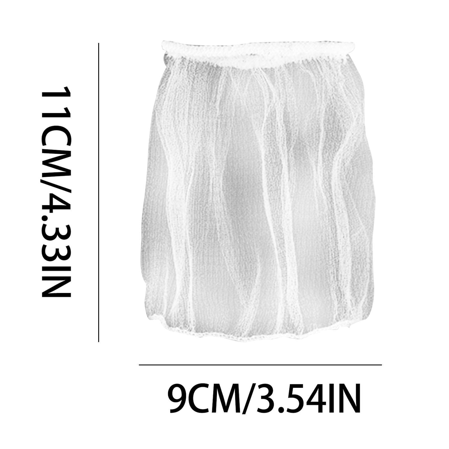 Chmadoxn 100 PCS Disposable Kitchen Sink Filter Nets 1mm Mesh Strainer Bags for Efficient Anti-Clogging, Food Catcher Screen Filters in Kitchen Sink Basket As Show B