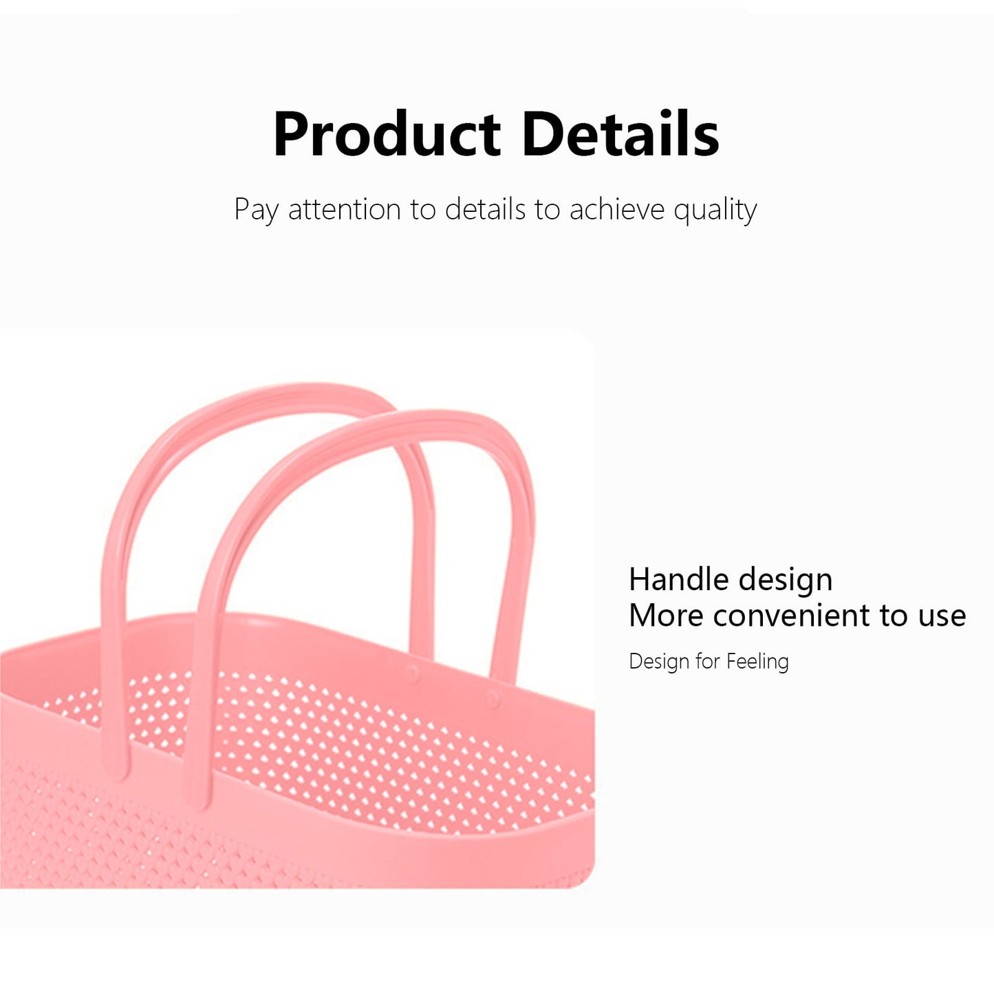 Chmadoxn Portable Shower Tote Plastic Storage Basket with Handle Box Organizer Bin for Bathroom, Pantry, Kitchen, College Dorm (11.22×7.09×7.09 inch) 11.22" x 7.09" x 7.09" Orange