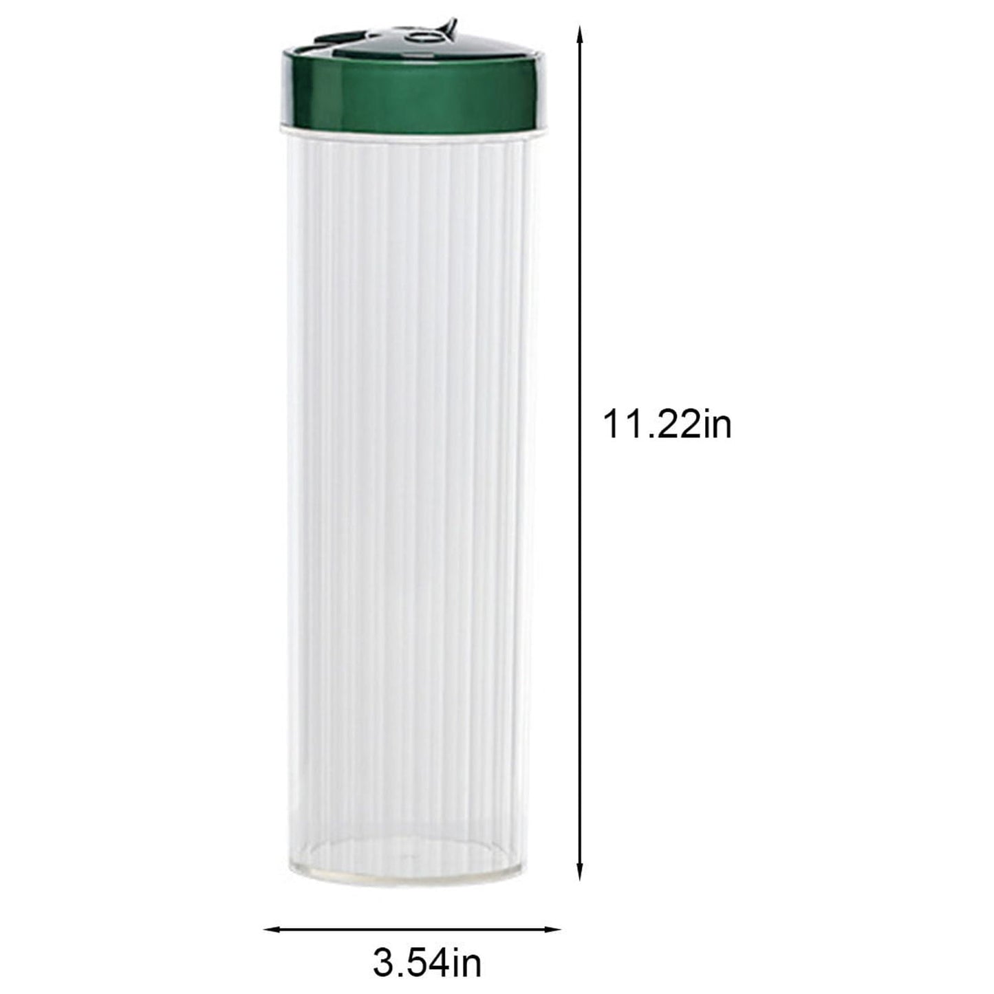 Chmadoxn Storage Container With Lid, Tall Clear Airtight Food Storage Jar with Lid Kitchen Pantry Storage Container for Spaghetti Jars Flour Cereals Coffee Beans As Show C