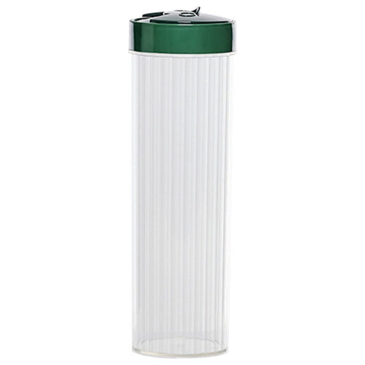 Chmadoxn Storage Container With Lid, Tall Clear Airtight Food Storage Jar with Lid Kitchen Pantry Storage Container for Spaghetti Jars Flour Cereals Coffee Beans As Show Green