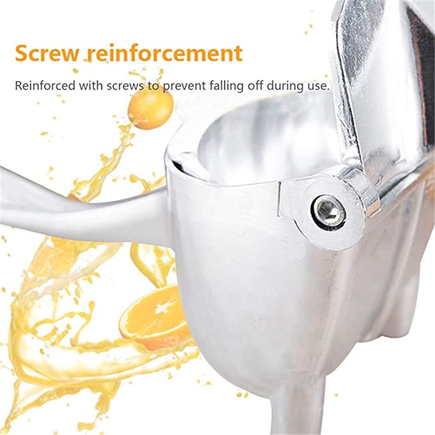 Chmadoxn Extra Large Lemon Squeezer Stainless Steel - Easy Squeeze Heavy Duty Lemon Juicer Hand Press - Ergonomic Citrus Squeezer & Fruit Juicer for Small Oranges, Lemon & Limes (7.9×1.2 inch) As Show C