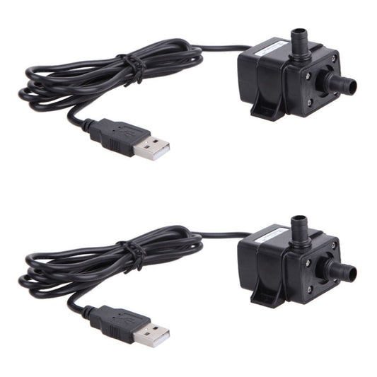 Battery Operated Submersible Water Pump for Aquarium Fountain Pond Circulating 10V USB Mini Quiet Underwater Pump