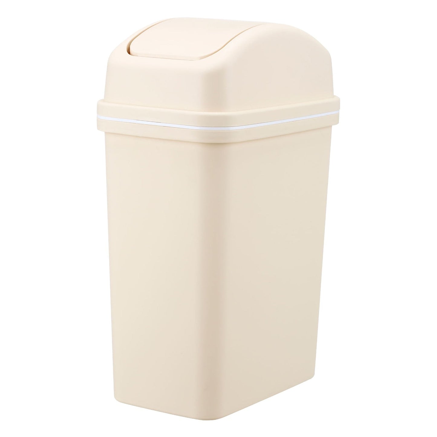 Chmadoxn Kitchen Trash Can 6 L with Lid, Plastic Tall Garbage Can Outdoor and Indoor, Large Recycle Bin and Waste Basket for Home, Office, Garage, Patio, Restaurant 6.22×9.25×12.8 in C