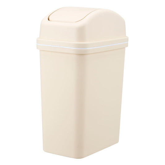 Chmadoxn Kitchen Trash Can 6 L with Lid, Plastic Tall Garbage Can Outdoor and Indoor, Large Recycle Bin and Waste Basket for Home, Office, Garage, Patio, Restaurant 6.22×9.25×12.8 in C